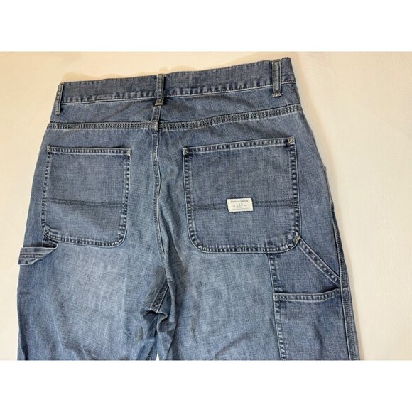 Gap Carpenter Straight Leg Jean Relaxed Multiple Tool Pocket Sz 34x30 (bin HH81) - Picture 2 of 11